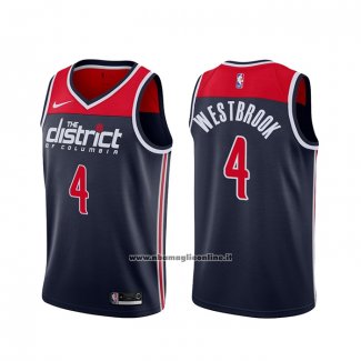 Maglia Washington Wizards Russell Westbrook #4 Association 2020-21 Blu