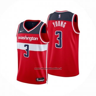 Maglia Washington Wizards Trae Young No 3 Icon 2025-26 Rosso