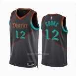 Maglia Washington Wizards Xavier Cooks #12 Citta 2023-24 Nero