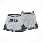 Pantaloncini Jordan Just Don 2025 Bianco Verde  Pantaloncini Jordan Just Don 2025 Bianco Verde