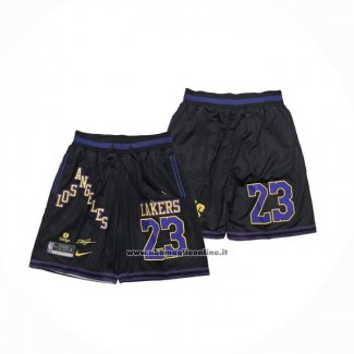 Pantaloncini Los Angeles Lakers Just Don Nero1