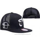 Cappellino Miami Heat Snapback Nero Bianco