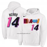 Felpa con Cappuccio Miami Heat Tyler Herro Citta 2022-23 Bianco