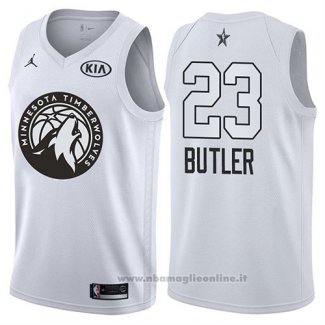 Maglia All Star 2018 Minnesota Timberwolves Jimmy Butler NO 23 Bianco