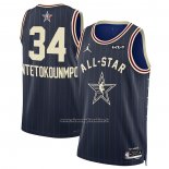 Maglia All Star 2024 Milwaukee Bucks Giannis Antetokounmpo #34 Blu