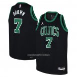 Maglia Bambino Boston Celtics Jaylen Brown #7 Statement Nero