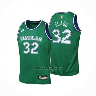 Maglia Bambino Dallas Mavericks Cooper Flagg No 32 Classic 2025-26 Verde