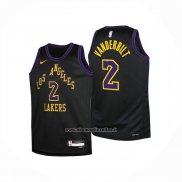 Maglia Bambino Los Angeles Lakers Jarred Vanderbilt No 2 Citta 2025-26 Nero