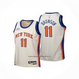 Maglia Bambino New York Knicks Jalen Brunson No 11 Citta 2025-26 Crema