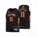 Maglia Bambino New York Knicks Jalen Brunson No 11 Statement 2025-26 Nero
