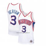 Maglia Bambino Philadelphia 76ers Allen Iverson #3 Mitchell & Ness 1996-97 Bianco