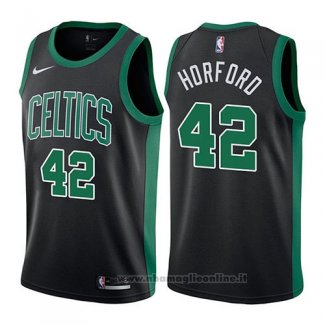 Maglia Boston Celtics Al Horford NO 42 Mindset 2017-18 Nero