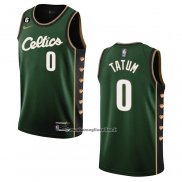 Maglia Boston Celtics Jayson Tatum #0 Citta 2022-23 Verde