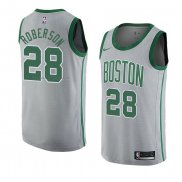 Maglia Boston Celtics Jeff Roberson NO 28 Citta 2018-19 Grigio