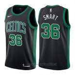 Maglia Boston Celtics Marcus Smart NO 36 Statement 2017-18 Nero