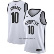 Maglia Brooklyn Nets Ben Simmons #10 Association 2020 Bianco