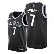 Maglia Brooklyn Nets Kevin Durant NO 7 Icon 2019 Nero