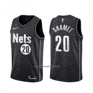 Maglia Brooklyn Nets Landry Shamet #20 Earned 2020-21 Nero