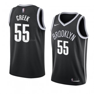 Maglia Brooklyn Nets Mitch Creek NO 55 Icon 2018 Nero