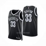 Maglia Brooklyn Nets Nic Claxton No 33 Icon 2025-26 Nero  Maglia Brooklyn Nets Nic Claxton No 33 Icon 2025-26 Nero