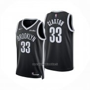 Maglia Brooklyn Nets Nic Claxton No 33 Icon 2025-26 Nero