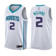 Maglia Charlotte Hornets Marvin Williams NO 2 Association 2017-18 Bianco