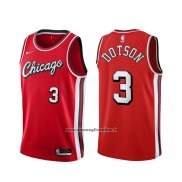 Maglia Chicago Bulls Devon Dotson #3 Citta 2021-22 Rosso