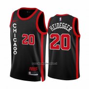 Maglia Chicago Bulls Max Heidegger #20 Citta 2023-24 Nero