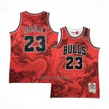 Maglia Chicago Bulls Michael Jordan #23 Asian Heritage Throwback 1997-98 Rosso