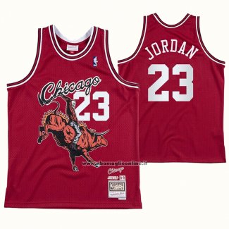 Maglia Chicago Bulls Michael Jordan #23 Juic Wrld X BR Rosso