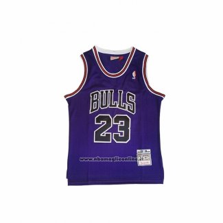 Maglia Chicago Bulls Michael Jordan No 23 Mitchell & Ness 1997-98 Viola