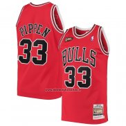 Maglia Chicago Bulls Scottie Pippen #33 1997-98 NBA Finals Mitchell & Ness Rosso