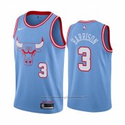 Maglia Chicago Bulls Shaquille Harrison NO 3 Citta Blu