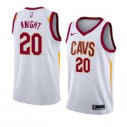 Maglia Cleveland Cavaliers Brandon Knight NO 20 Association 2018 Bianco