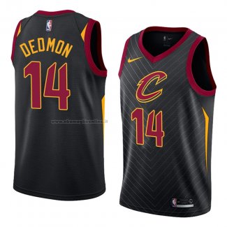 Maglia Cleveland Cavaliers Dewayne Dedmon NO 14 Statement 2018 Nero