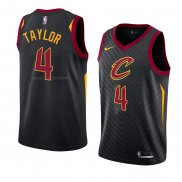 Maglia Cleveland Cavaliers Isaiah Taylor NO 4 Statement 2018 Nero