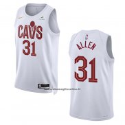 Maglia Cleveland Cavaliers Jarrett Allen #31 Association 2022-23 Bianco