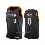 Maglia Cleveland Cavaliers Kevin Love #0 Citta 2020-21 Nero