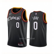 Maglia Cleveland Cavaliers Kevin Love #0 Citta 2020-21 Nero