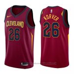Maglia Cleveland Cavaliers Kyle Korver NO 26 Icon 2017-18 Rosso