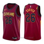 Maglia Cleveland Cavaliers Kyle Korver NO 26 Icon 2017-18 Rosso