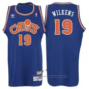 Maglia Cleveland Cavaliers Lenny Wilkens NO 19 Throwback 2008 Blu