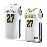 Maglia Denver Nuggets Jamal Murray NO 27 Association 2017-18 Bianco