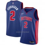 Maglia Detroit Pistons Cade Cunningham #2 Icon Blu