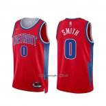 Maglia Detroit Pistons Chris Smith #0 Citta 2021-22 Rosso