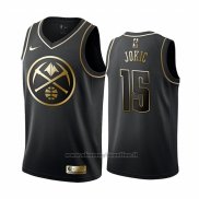 Maglia Golden Edition Denver Nuggets Nikola Jokic NO 15 Nero