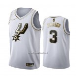 Maglia Golden Edition San Antonio Spurs Keldon Johnson #3 Bianco