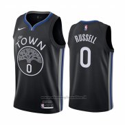Maglia Golden State Warriors D'angelo Russell NO 0 Citta Nero