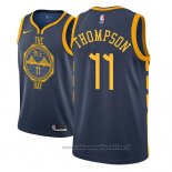 Maglia Golden State Warriors Klay Thompson NO 11 2018-19 Blu