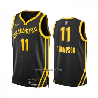 Maglia Golden State Warriors Klay Thompson #11 Citta 2023-24 Nero